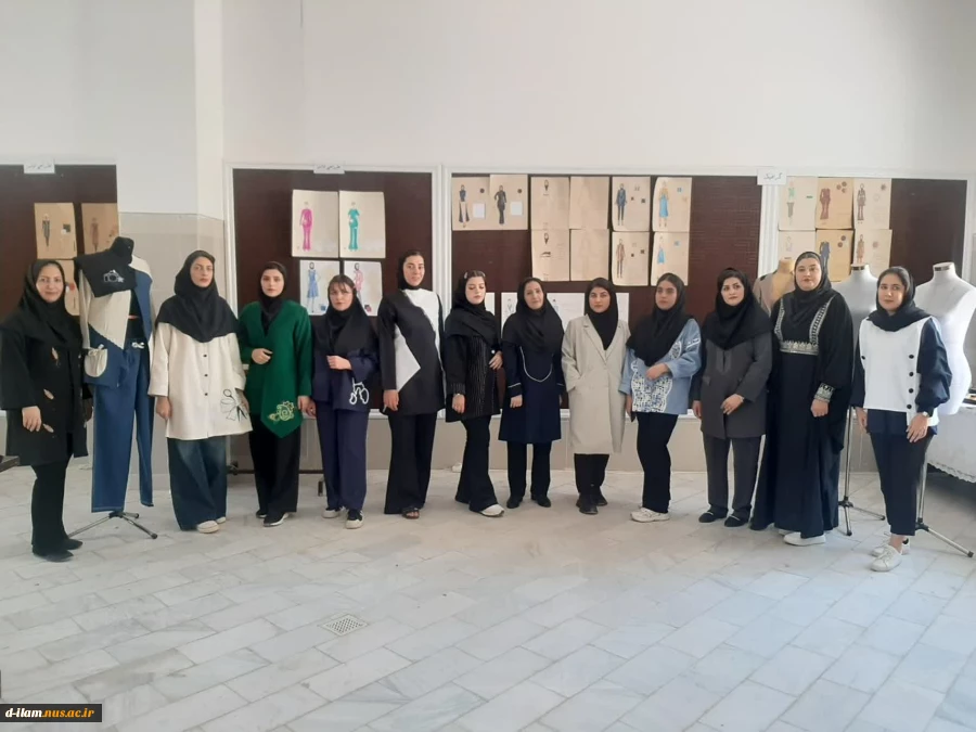 برگزاری ژوژمان پایان نیمسال دوم درس طراحی الگو ودوخت لباس مشاغل مربوط به دانشجویان کارشناسی طراحی ودوخت 2