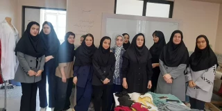 برگزاری ژوژمان پایان نیمسال دوم درس طراحی الگو و دوخت لباس راحتی