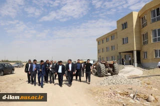 بازدید معاون پژوهشی وزارت علوم، تحقیقات و فناوری به همراه ریاست دانشگاه ملی مهارت از پروژه شهر کبودرآهنگ