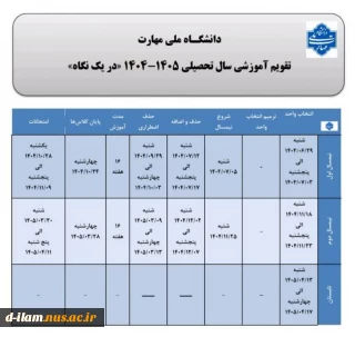 شروع کلاس های نیمسال اول 1404