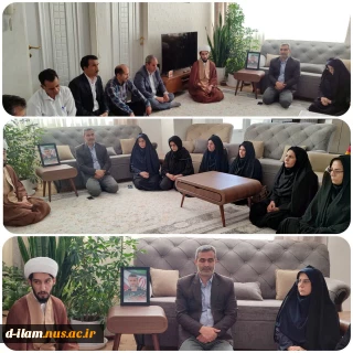 ادای احترام به مقام شامخ شهدا در هفته دفاع مقدس