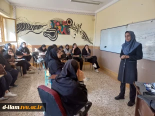 بازدید دانش آموزان هنرستان فاطمیه از آموزشکده دختران ایلام به مناسبت هفته جهانی کار آفرینی 2