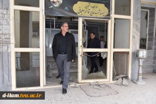 بازدید رئیس دانشگاه ملی مهارت از ساختمان‌های آسیب دیده دانشکده ولیعصر