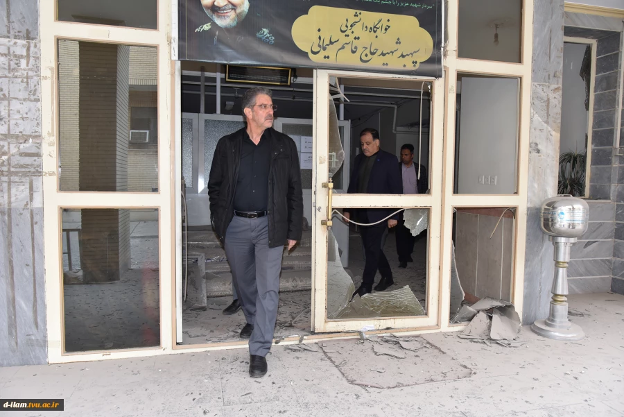 بازدید رئیس دانشگاه ملی مهارت از ساختمان‌های آسیب دیده دانشکده ولیعصر
 2