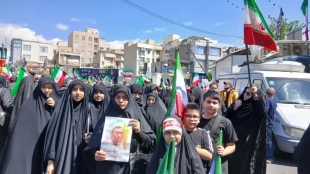 حضور بسیج کارکنان دانشگاه ملی مهارت همراه با بسیج کارکنان وزارت علوم در مراسم گرامیداشت اربعین امام شهید امت
 3