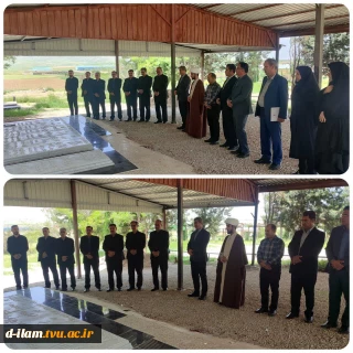  دیدار کارکنان دانشگاه ملی مهارت واحد استان ایلام با خانواده شهیدان محمودی و خسروی