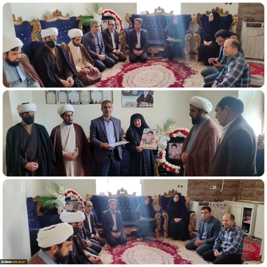  دیدار کارکنان دانشگاه ملی مهارت واحد استان ایلام با خانواده معزز شهید مهدی‌پور در بخش شباب  2
